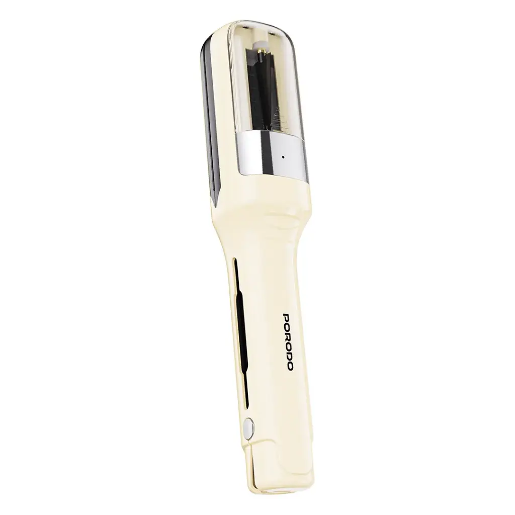 Porodo Lifestyle 2-In-1 Split End Trimmer & Hair Straightener - White3.webp