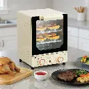 Porodo Lifestyle Vertical Design Temp Glass Mini Oven - White4.webp