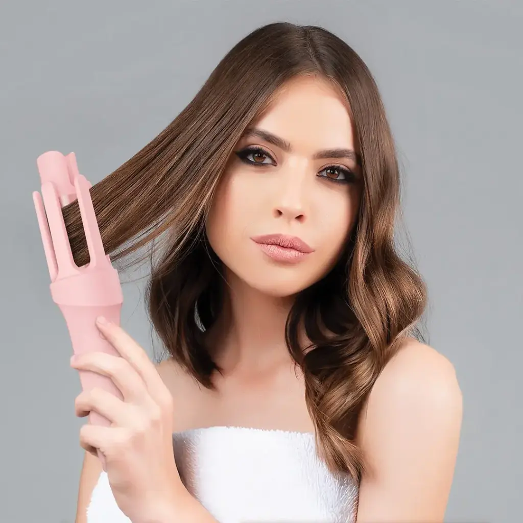 Porodo Lifestyle Ceramic Curling Iron - Pink3.webp