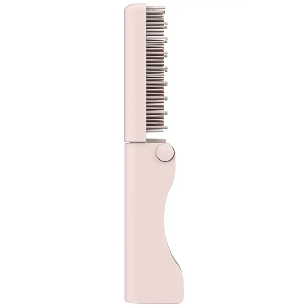Porodo Foldable Mini Straightener Brush - Pink5.webp