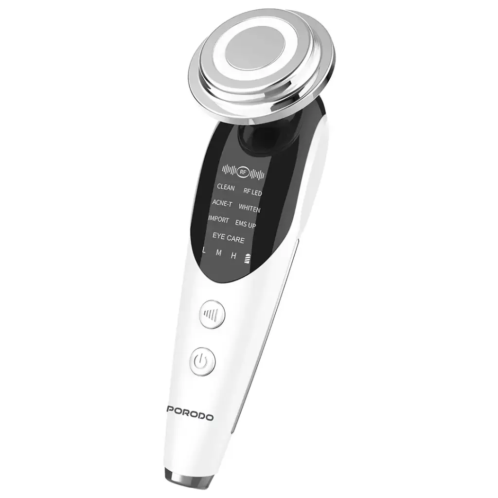 Porodo 7-In-1 Microcurrent Facial Massager - White5.webp