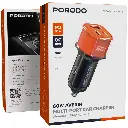 Porodo 60W Averin Multi-Port Car Charger with Aluminum Alloy Housing - Orange3.webp