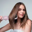 Porodo 5-In-1 Hair Styling Tool with Auto-Wrap Curling & Straightening - Pink2.webp