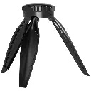 Porodo Lifestyle Handheld Ring Grip Camera & phone vlogging light with Desktop support & Phone clamp - Black4.webp