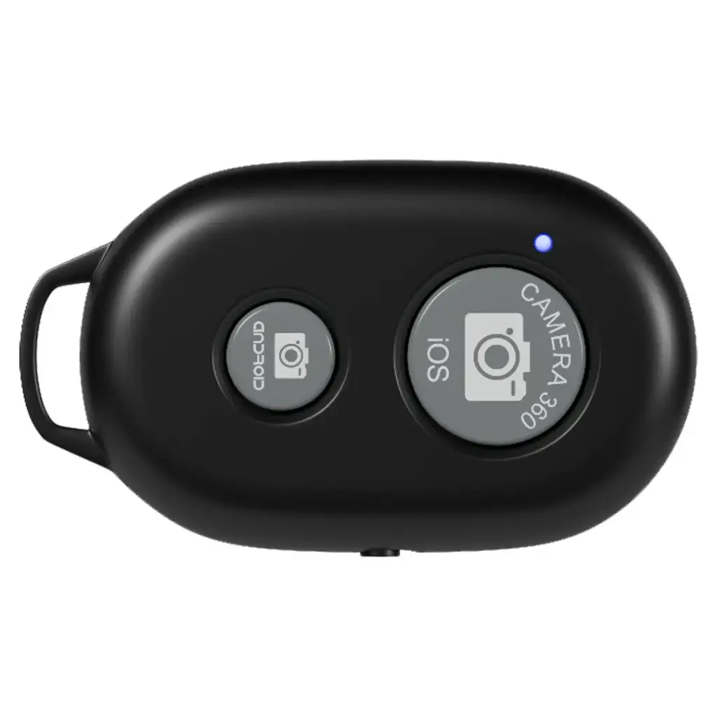 Porodo Lifestyle Handheld Ring Grip Camera & phone vlogging light with Desktop support & Phone clamp - Black8.webp
