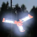Porodo Lifestyle 9000mAh Work Lantern Foldable Multi-Mode LED Light with Tripod Base & Hook - Orange7.webp