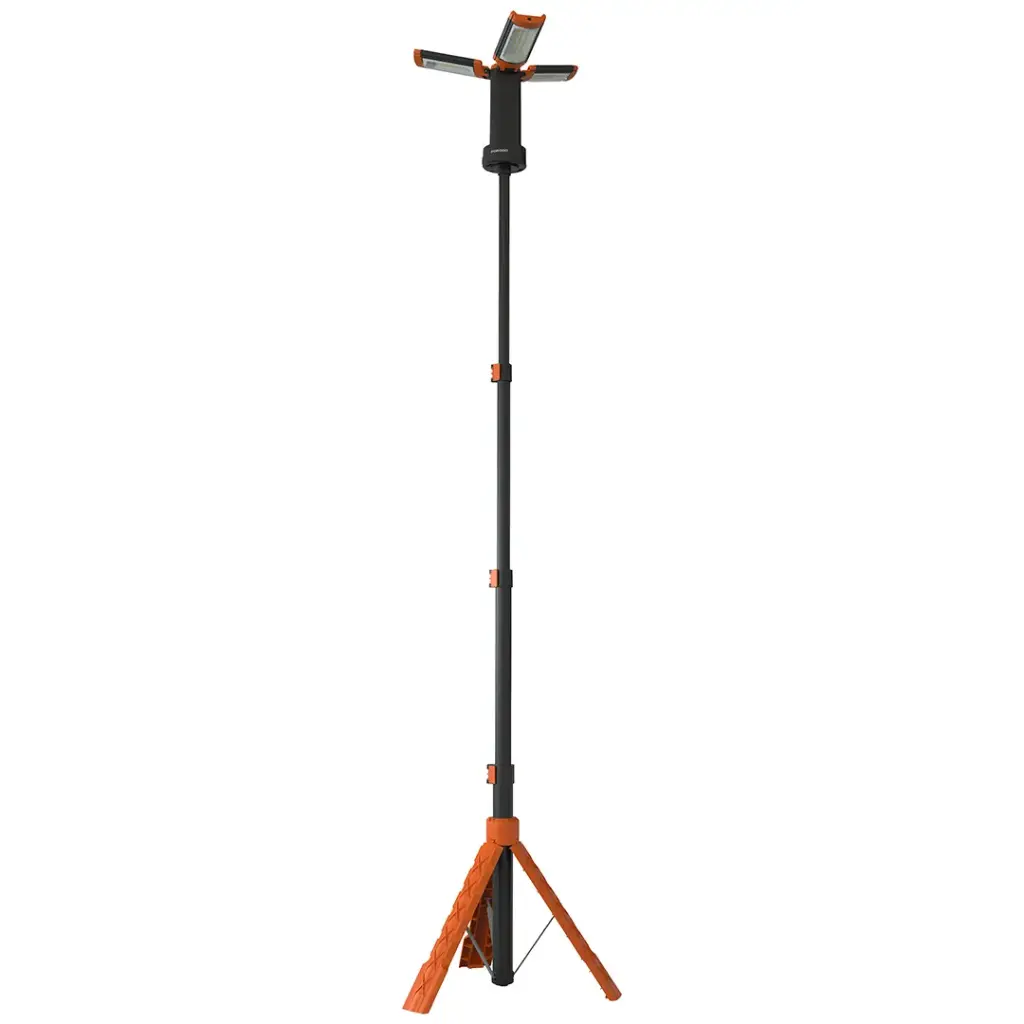 Porodo Lifestyle 9000mAh Work Lantern Foldable Multi-Mode LED Light with Tripod Base & Hook - Orange8.webp