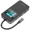 Porodo 6-In-1 Multi-Port USB-C Hub with Smart Digital Display - Gray5.webp
