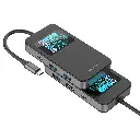 Porodo 6-In-1 Multi-Port USB-C Hub with Smart Digital Display - Gray8.webp