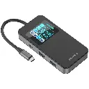 Porodo 6-In-1 Multi-Port USB-C Hub with Smart Digital Display - Gray4.webp