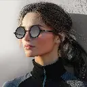 Porodo Lifestyle Geneva Round Frame Sunglasses - Black3.webp