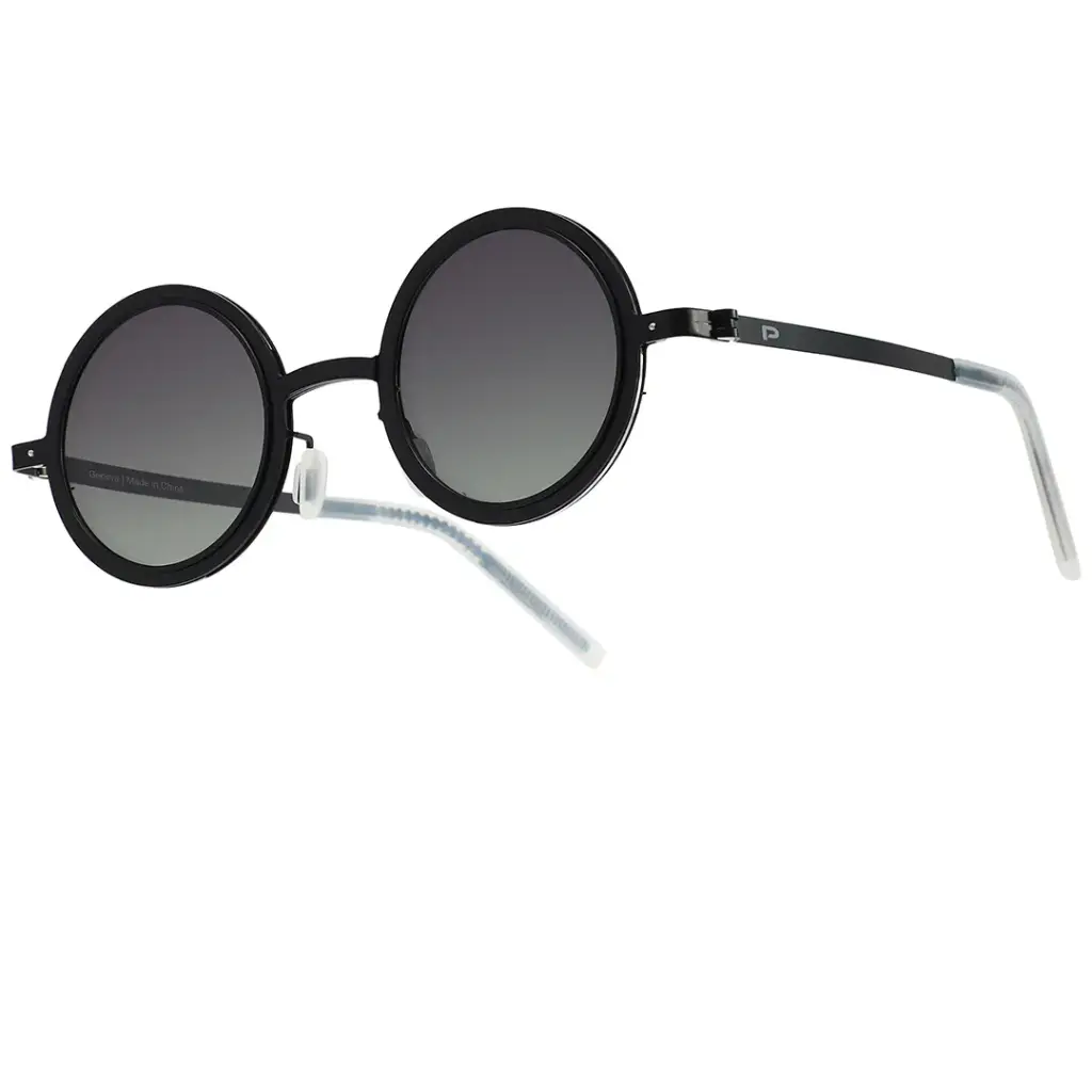 Porodo Lifestyle Geneva Round Frame Sunglasses - Black5.webp