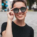 Porodo Lifestyle Dale Round Frame Sunglasses - Black.webp