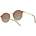 Porodo Lifestyle Riviera Round Frame Sunglasses - Gold5.webp