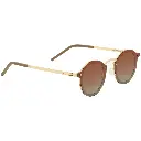 Porodo Lifestyle Riviera Round Frame Sunglasses - Gold2.webp