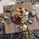 Porodo Lifestyle Multi-Purpose Outdoor Square Grill Table - Brown3.webp