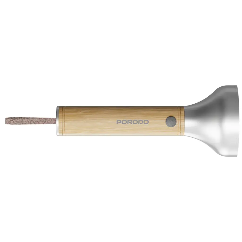Porodo Lifestyle Birch 190 Wooden LED Flashlight - Wooden3.webp