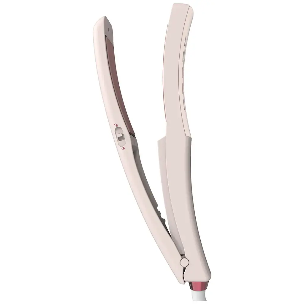 Porodo Dual-Mode Hair Straightening Brush with Detachable Comb - Pink4.webp
