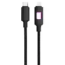 Porodo LED Braided USB-C to Lightning Charging & Data Cable - Black2.webp