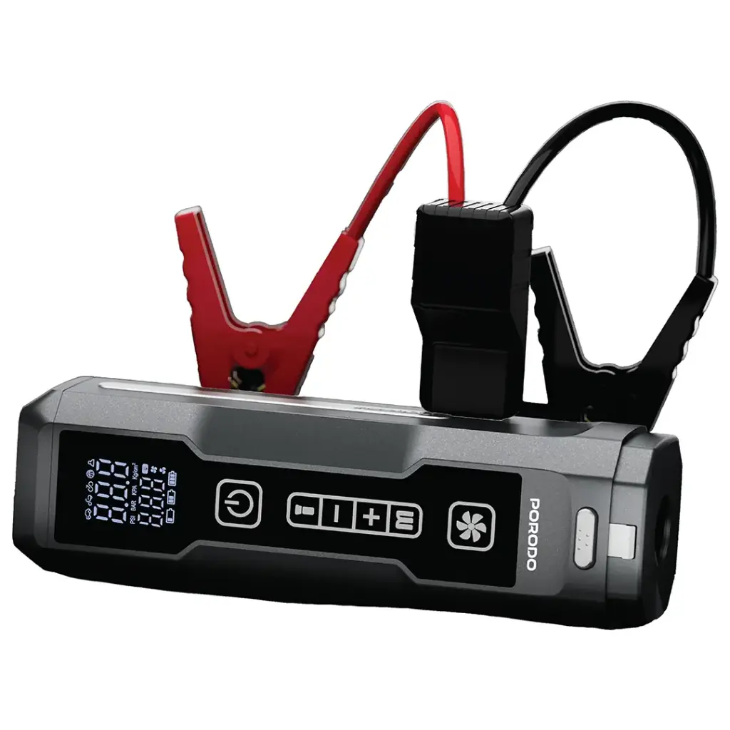 Porodo Ignatov Jump Starter & Air Pump with Handheld Vacuum & USB-C Recharge - Black3.webp