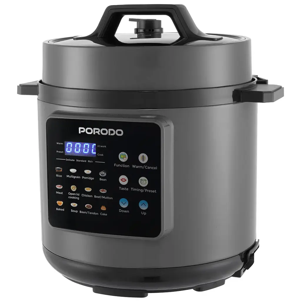 Porodo Lifestyle 1300W Multi-Cuisine Pressure Cooker With High-Quality Material - Gray4.webp