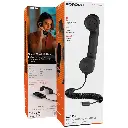 Porodo Classic Retro Phone Handset with Type-C Connector - Black.webp