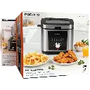 Porodo Lifestyle Stainless Steel 2.5L Deep Fryer with Adjustable Temperature & Non-Stick Tray - Silver.webp