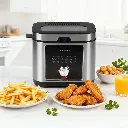 Porodo Lifestyle Stainless Steel 2.5L Deep Fryer with Adjustable Temperature & Non-Stick Tray - Silver4.webp