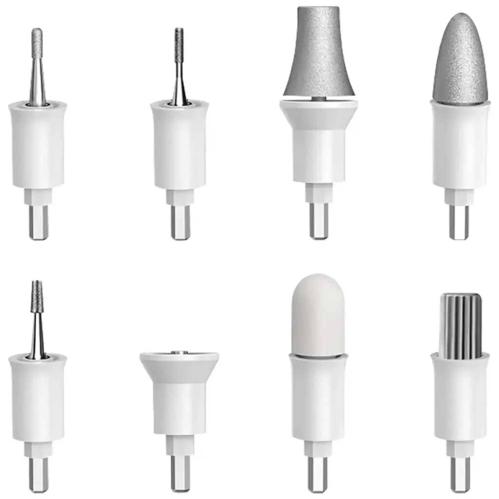 Porodo 8-In-1 Rechargeable Electric Nail Drill with Manicure and Pedicure - White4.webp