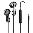 Porodo Soundtec Stereo Bass 3.5mm Wired Earphones - Black.webp