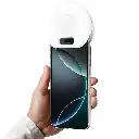 Porodo Glowring Portable Fill Light Clip-On Design - White3.webp