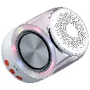 Porodo Soundtec Crystal-Glow Mini Bluetooth Speaker with TWS Pairing & Hands-Free Calls - White.webp