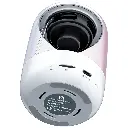 Porodo Soundtec Crystal-Glow Mini Bluetooth Speaker with TWS Pairing & Hands-Free Calls - White2.webp