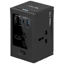 Porodo Universal GaN Multi-Port Cube Adapter with 4 AC Sockets - Black3.webp