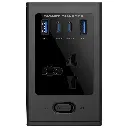 Porodo Universal GaN Multi-Port Cube Adapter with 4 AC Sockets - Black.webp