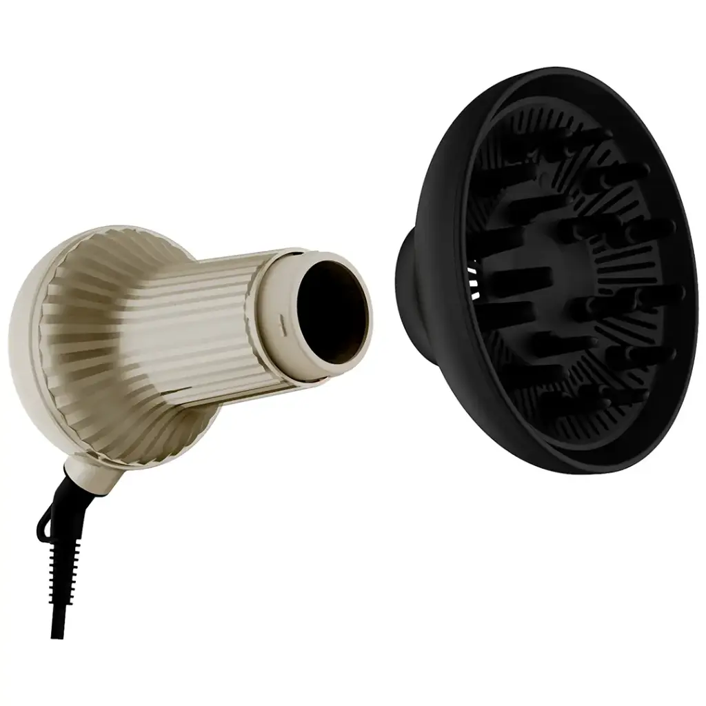 Porodo Portable High-Speed Hair Diffuser and Dryer for Curly Hair - Black & Gold4.webp