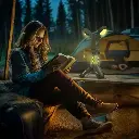 Porodo Lifestyle Foldable Lantern LED Camping Light with Tripod Base & RGB Lighting - Green5.webp