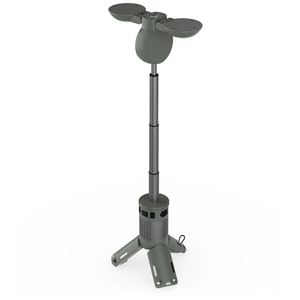 Porodo Lifestyle Foldable Lantern LED Camping Light with Tripod Base & RGB Lighting - Green4.webp