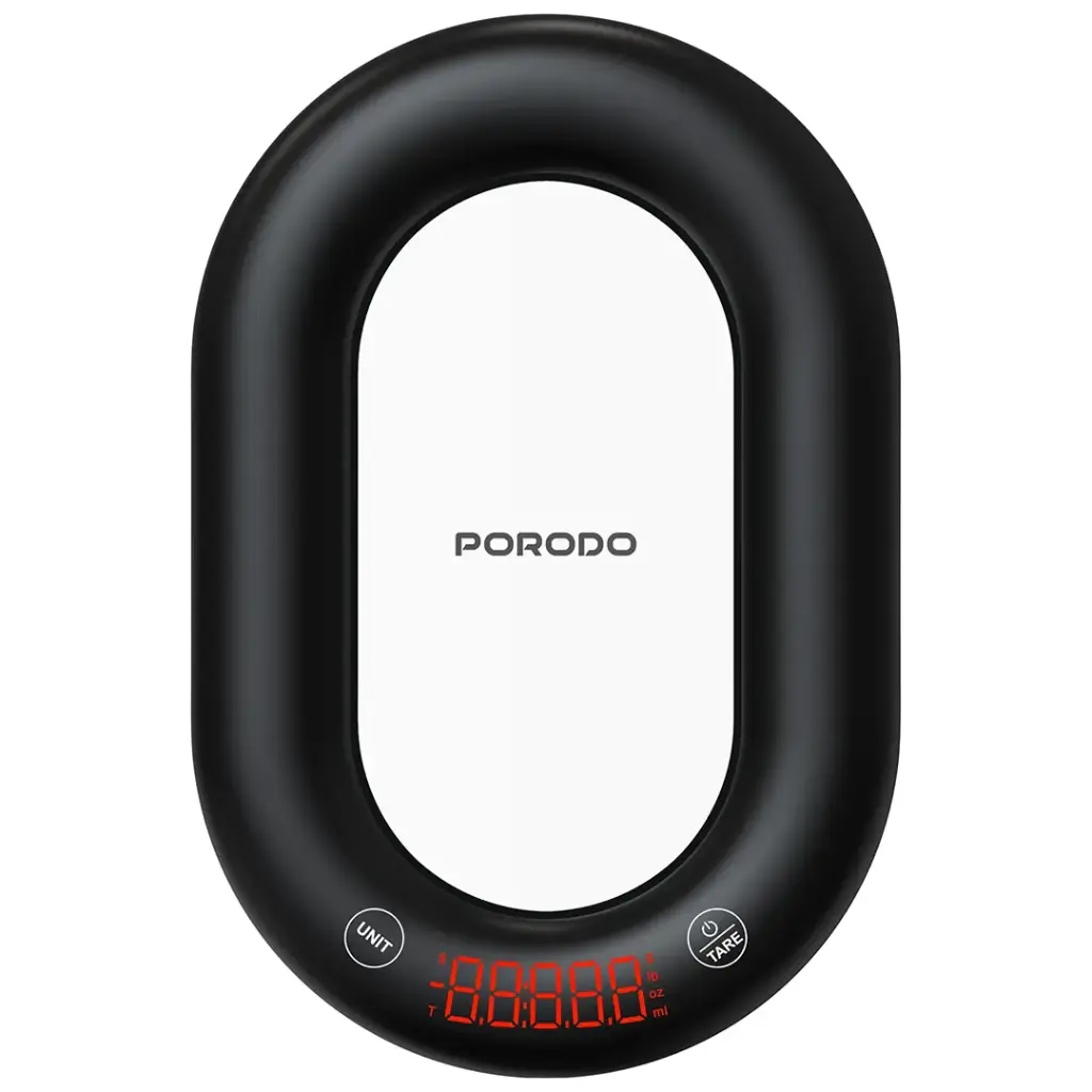 Porodo Lifestyle Glass Design Smart Kitchen Digital Scale with Real-Time App Sync - Black4.webp