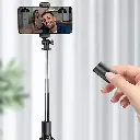 Porodo Blue FlexiTripod Selfie Stick With Foldable Tripod - Black10.webp