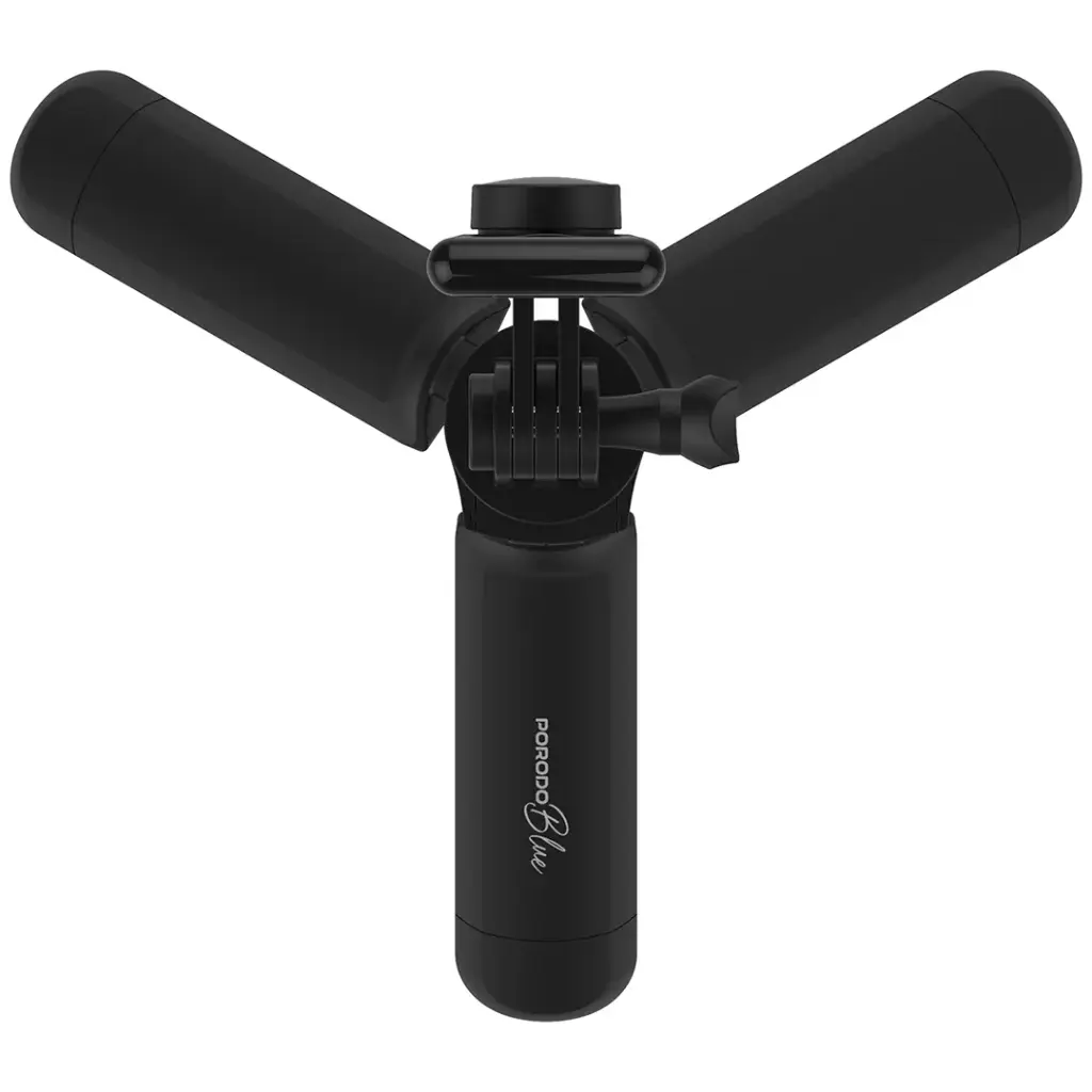 Porodo Blue FlexiTripod Selfie Stick With Foldable Tripod - Black6.webp