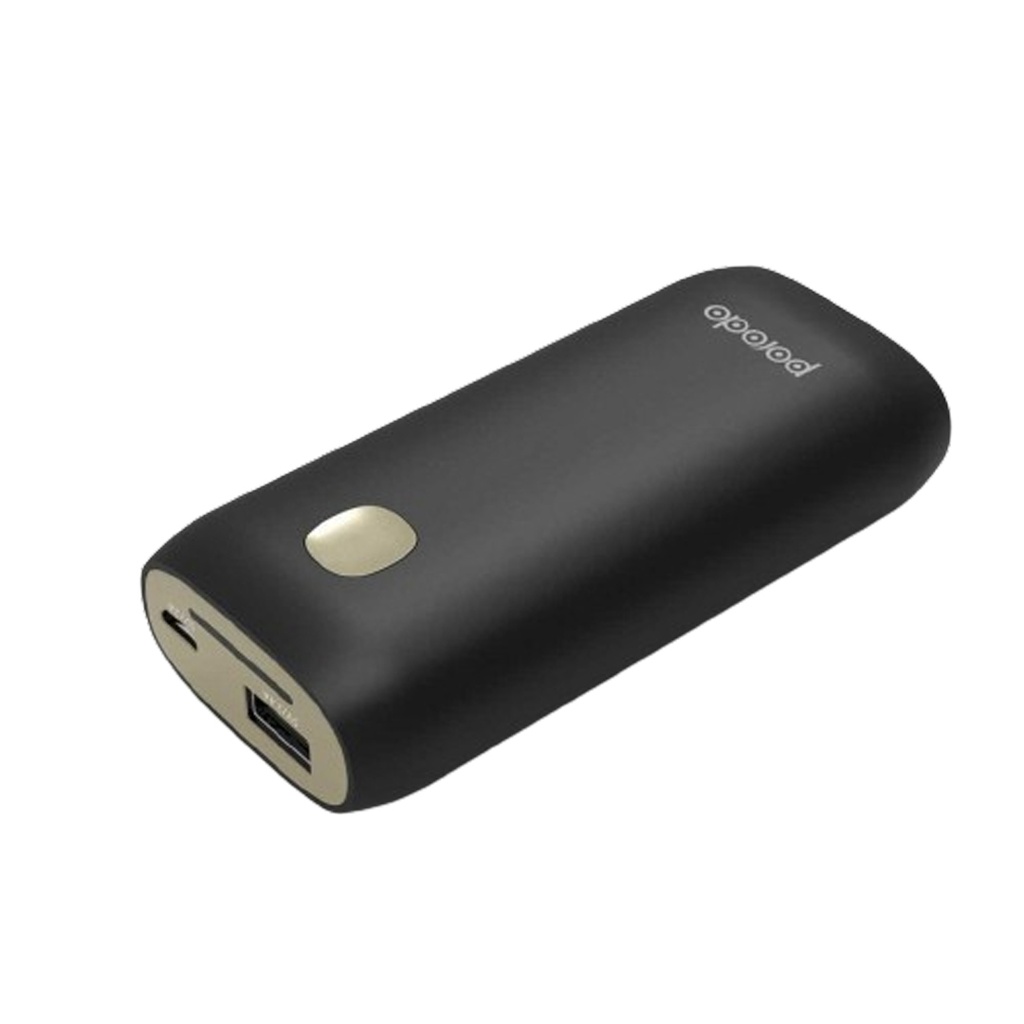 Porodo Powerbank Soft Rubber finish 5000mAh - Black