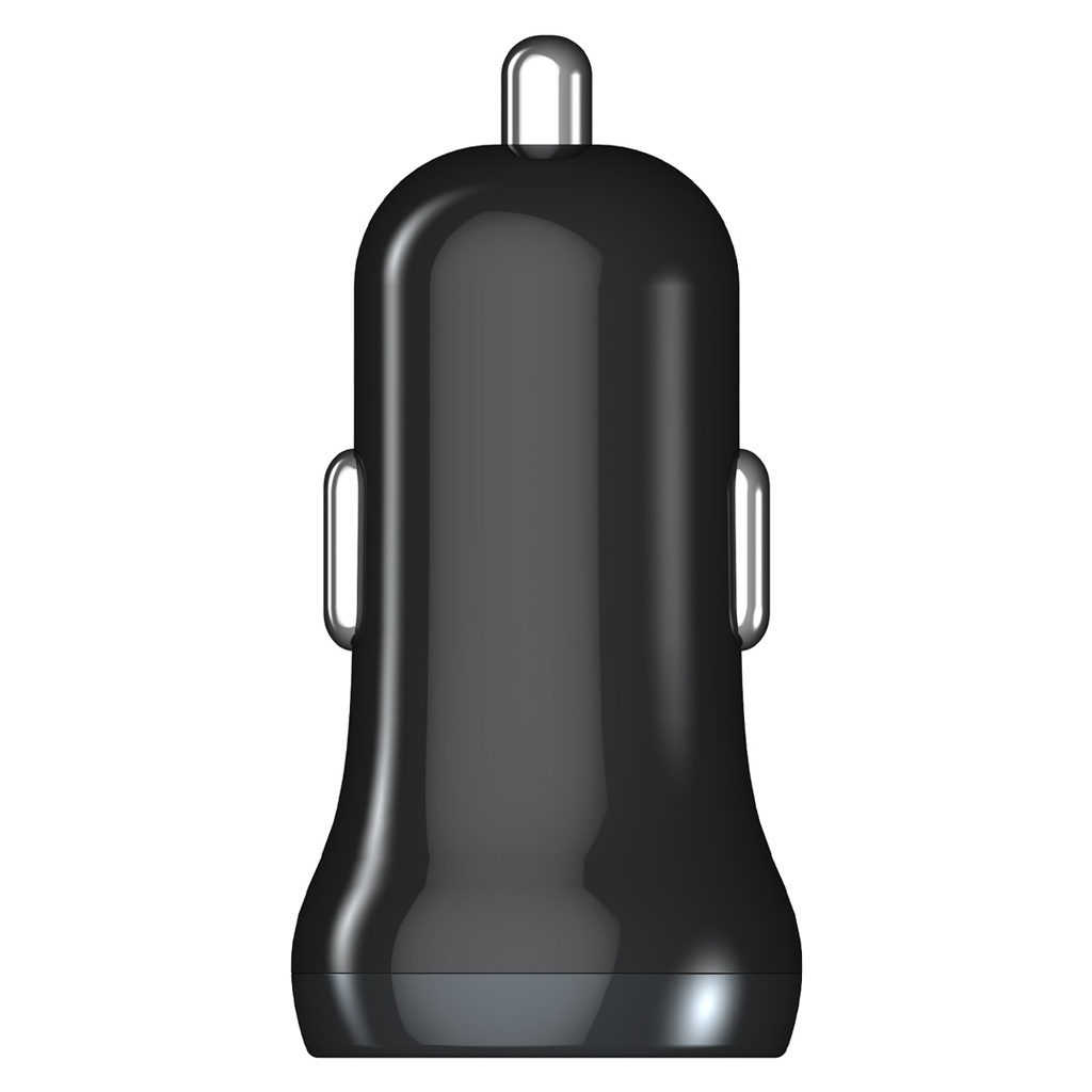 Porodo Dual Port Mini Car Charger 2.4A - Black