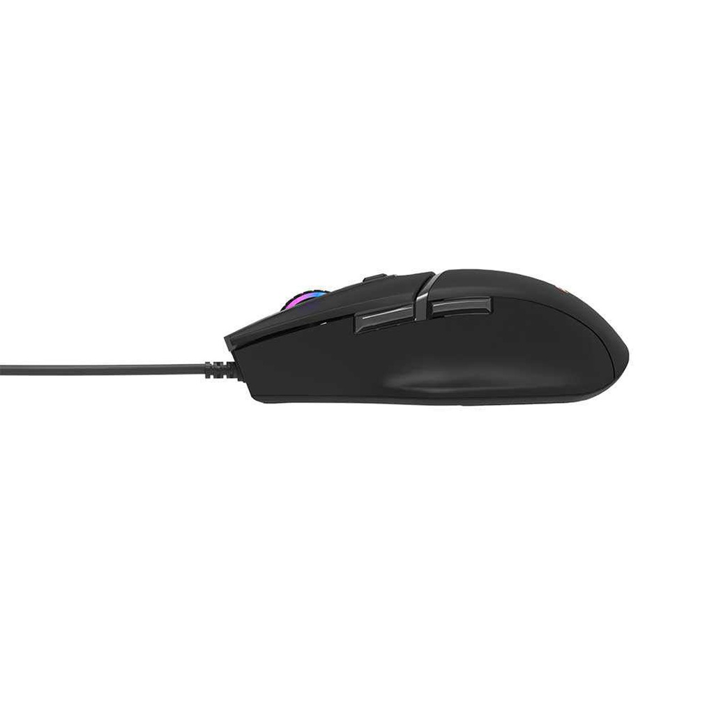 Porodo 6D Wired Gaming Mouse with Mousepad - Black