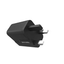 Porodo Dual Port Wall Charger PD 20W + QC3.0 UK - Black