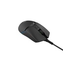 Porodo Gaming 7D Wireless RGB Mouse 10000 DPI with Built-In Rechargeable Battery 600mAh - Black