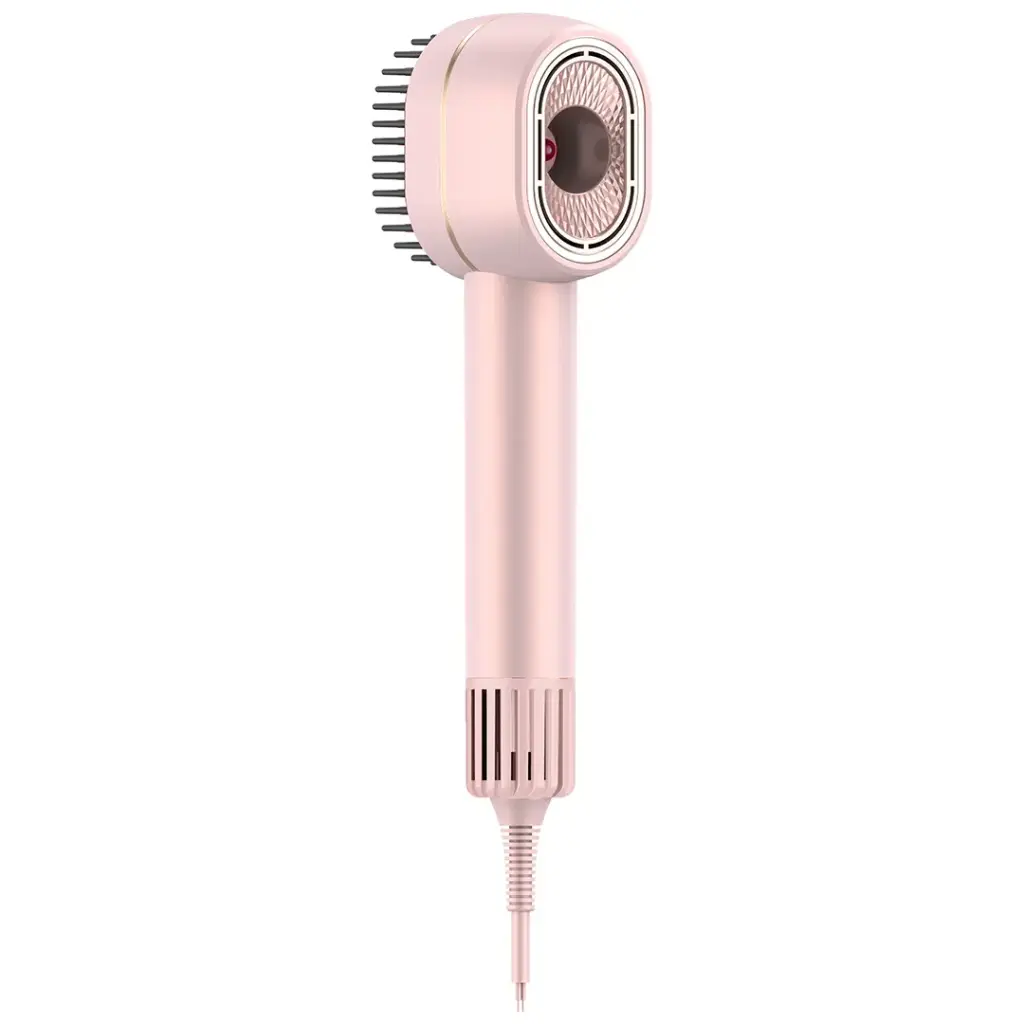 Porodo 2-In-1 Hair Dryer & Straightener Brush with Smart Temperature Control - Pink8.webp