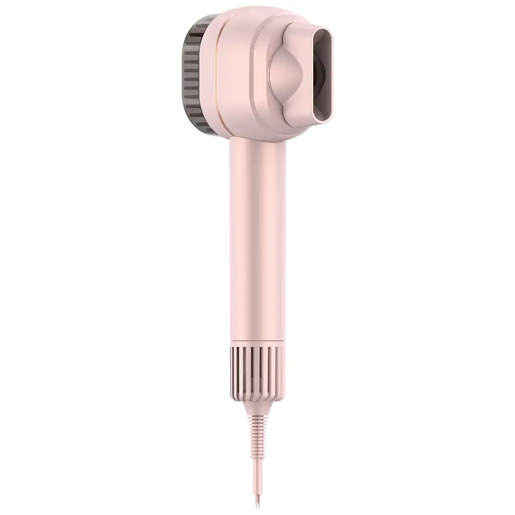 Porodo 2-In-1 Hair Dryer & Straightener Brush with Smart Temperature Control - Pink4.webp