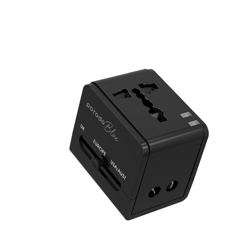 Porodo Blue Dual USB Universal Charger 
