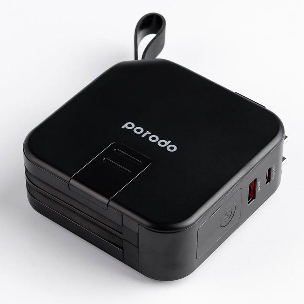 Porodo Magsafe 5in1 10000 mAh Powerbank with Charging Cables UK & EU Plug